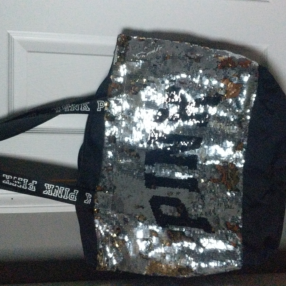 Pink Sequin Travel Bag